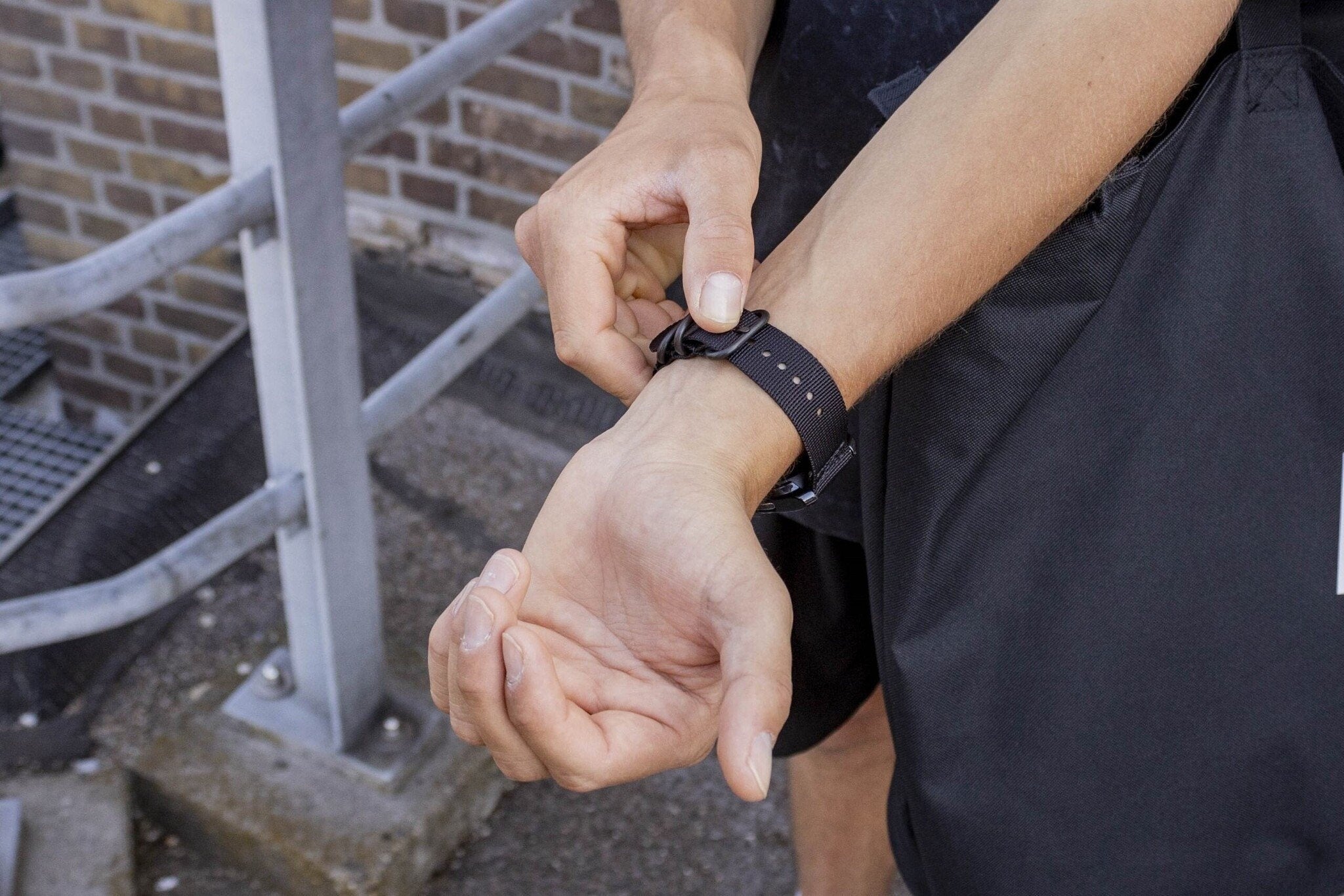 BALR Amazfit GTR 2 Nylon Strap with Buckle (Black)