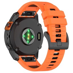 Garmin Instinct 3 - 45mm Sport Buckle Strap (Orange/Black)