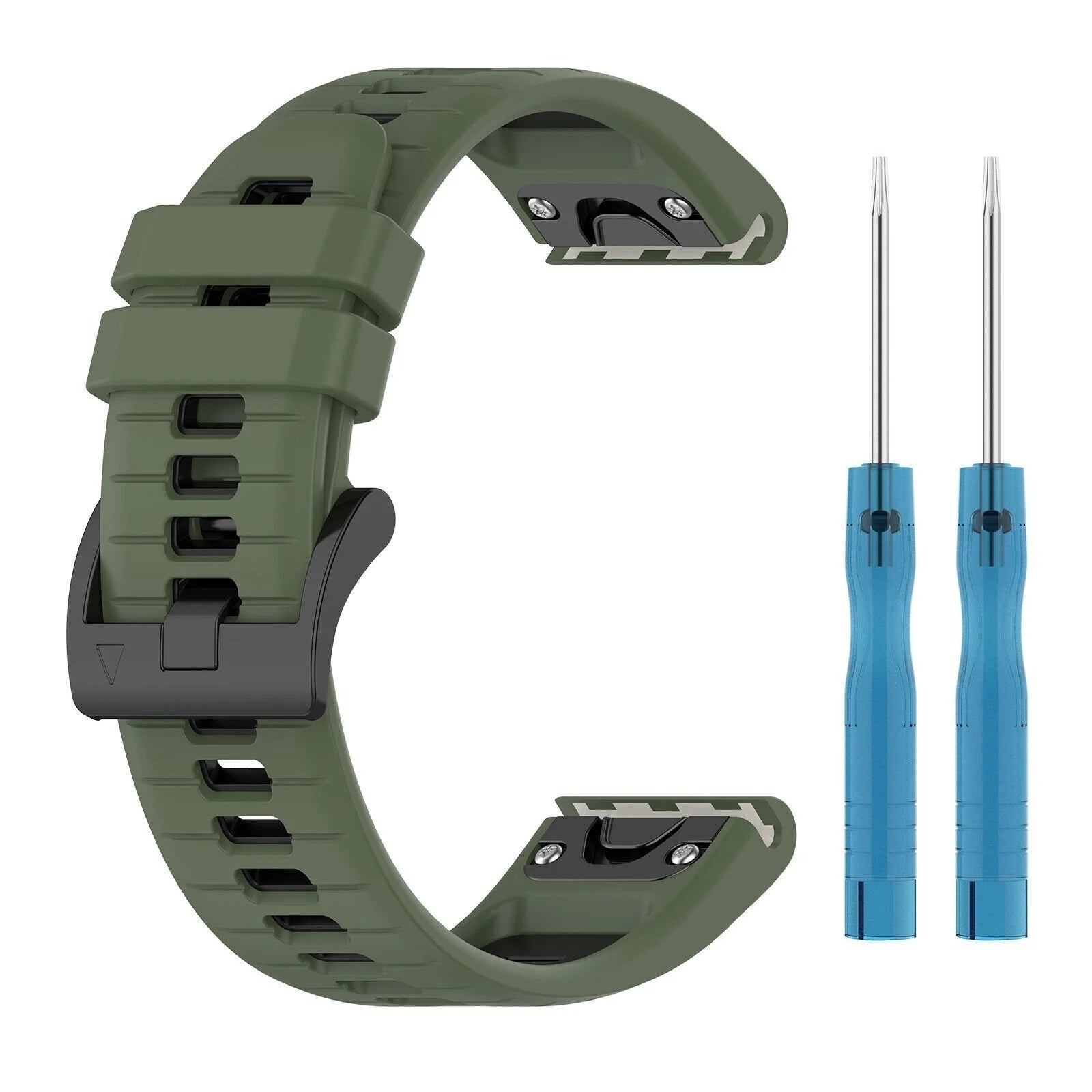 Garmin Forerunner 970 Sport Strap with Buckle (Olive Green/Black)