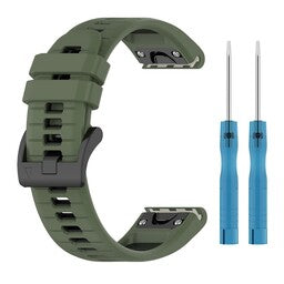 Garmin Instinct 3 - 45mm Sport Buckle Strap (Olive Green/Black)