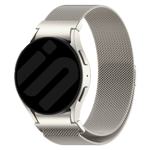 Samsung Galaxy Watch 4 40mm 'One push' Milanese Strap (Champagne)