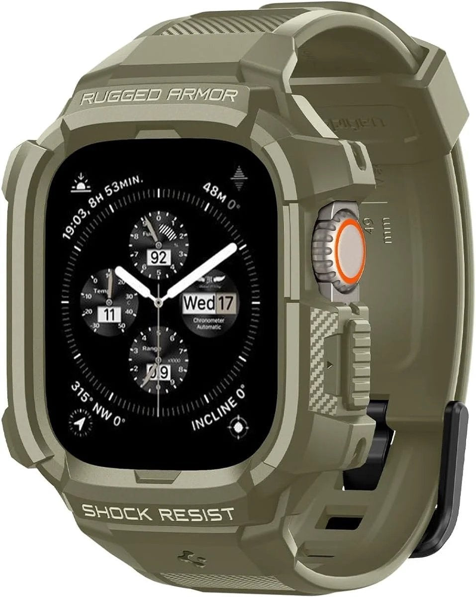 Spigen Apple Watch Ultra Rugged Armor Pro Strap (Dark Green)