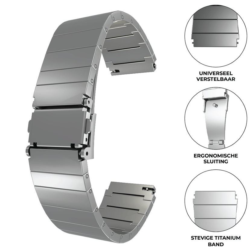 OnePlus Watch 3 Luxury Titanium Strap (Silver)