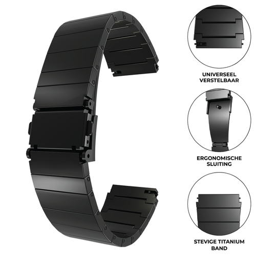 Huawei Watch GT 5 Pro - 46mm Premium Titanium Strap (Black)