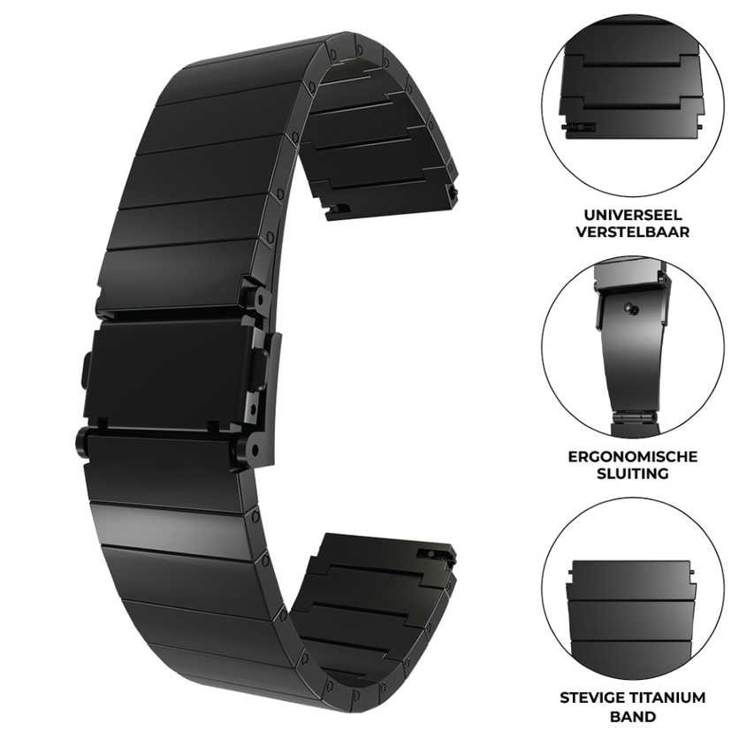 OnePlus Watch 3 Luxury Titanium Strap (Black)