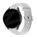Bandz Samsung Galaxy Watch 3 41mm Silicone Strap with Cutouts (White)