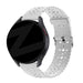 Bandz Xiaomi Amazfit Bip Silicone Strap with Cutouts (White)