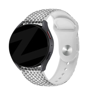 Silicone Patterned Strap, on a watch, 3/4 front view