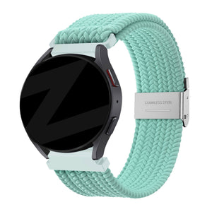 Bandz Amazfit Active 3 Premium Woven Nylon Strap (Turquoise)