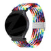 Bandz Samsung Galaxy Watch 5 44mm Woven Nylon Strap (Rainbow)