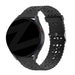 Bandz Withings Steel HR - 40mm Silicone Strap with Cutouts (Black)