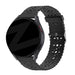 Bandz Samsung Galaxy Watch 4 40mm Silicone Strap with Cutouts (Black)
