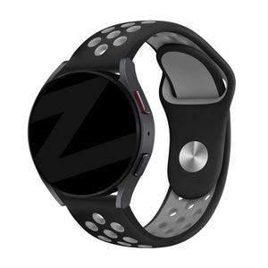 Bandz Oozoo Smartwatch 20mm Sport Strap 'Deluxe' (Black/Grey)