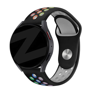 Bandz ICE Smart 3.0 Rectangular 1.78 Sport Strap 'Deluxe' (Black/Rainbow)