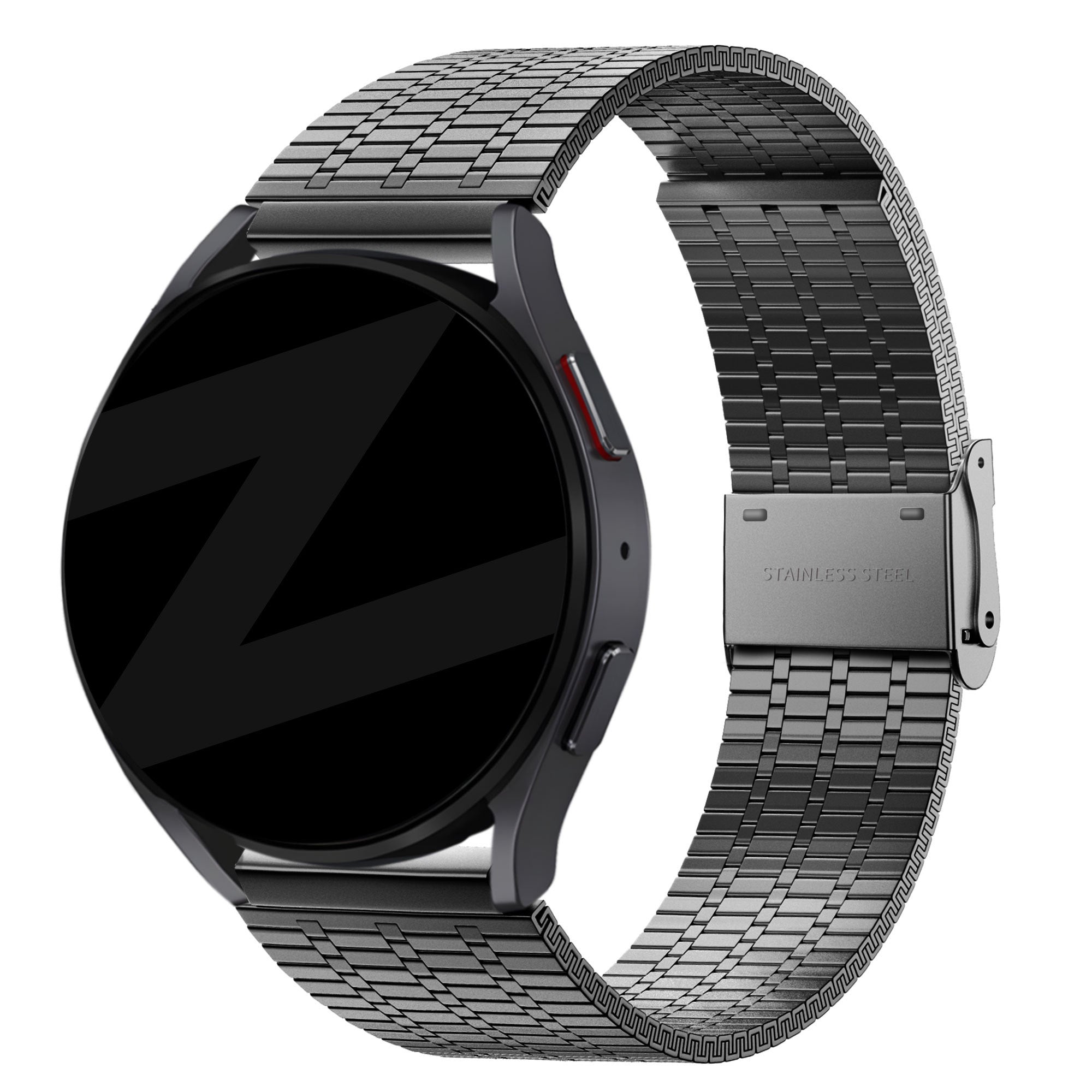 Bandz Huawei Watch 5 - 46mm Adjustable Steel Strap (Black)