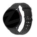 Bandz Samsung Galaxy Watch 4 Classic 46mm Silicone Strap with Cutouts (Black)