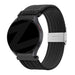 Bandz Amazfit Active 3 Premium Woven Nylon Strap (Black)