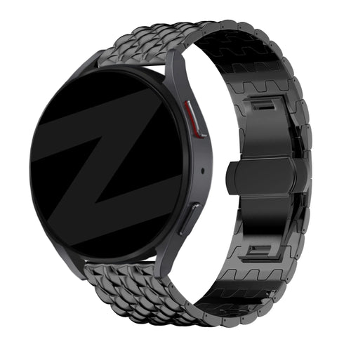 Bandz Suunto Run Steel Strap 'Dragon' (Black)