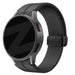 Bandz Samsung Galaxy Watch 4 40mm Silicone Strap with D-Buckle (Black)