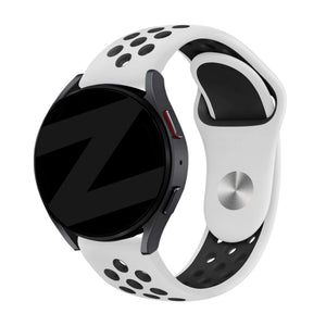 Bandz Gard Pro Health Smartwatch 3 - 41mm Sport Strap 'Deluxe' (White/Black)