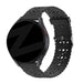 Bandz Xiaomi Amazfit GTS Silicone Strap with Cutouts (Black)