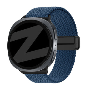 Bandz Samsung Galaxy Watch 9 - 40mm Magnetic Braided Strap (Dark Blue)