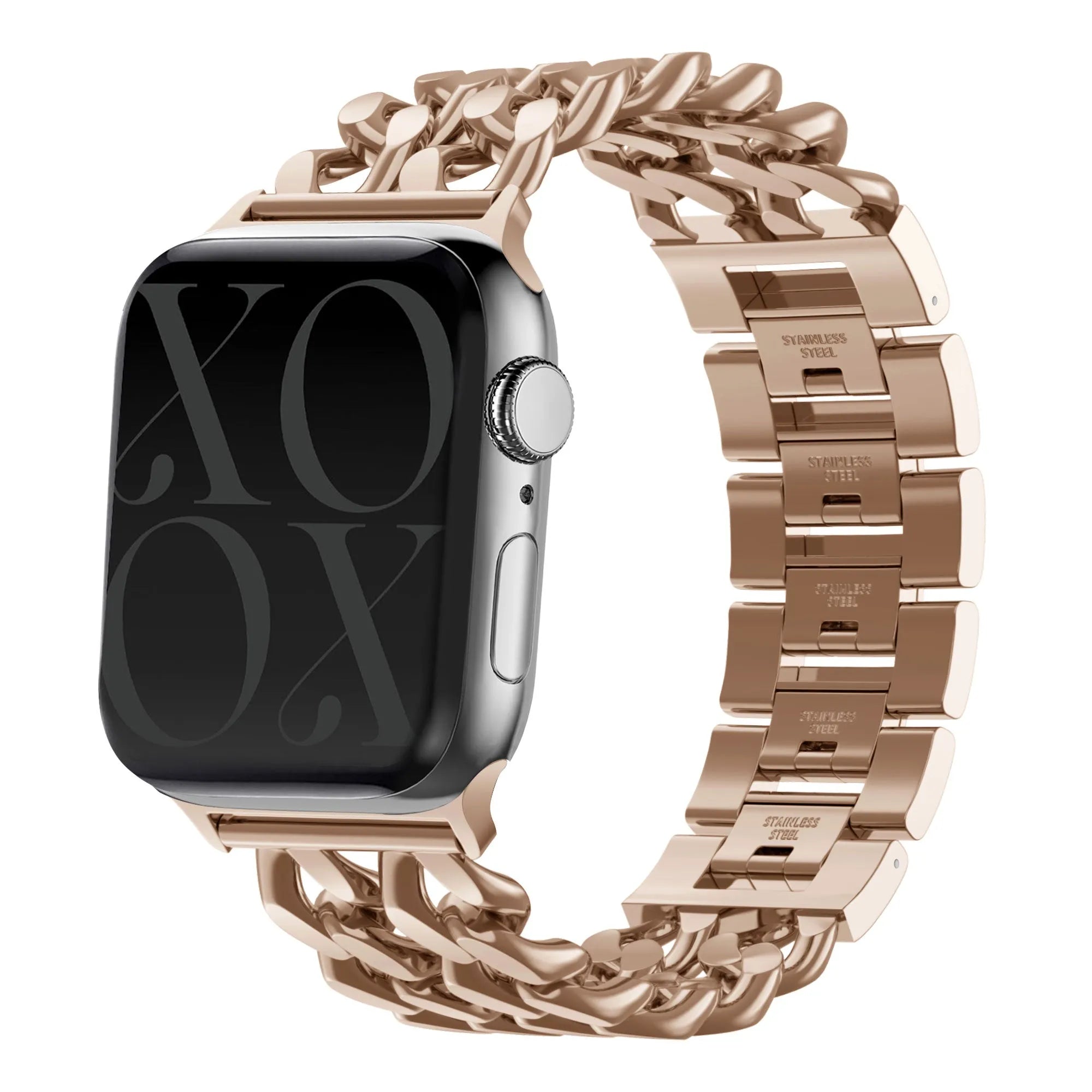 xoxo Wildhearts Apple Watch Steel Strap - Chain strap (Rose Gold)