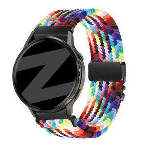 Bandz Garmin Venu 2s Braided Strap 'Parachute' (Rainbow)
