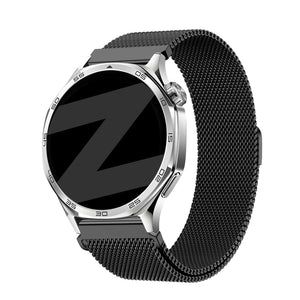 Bandz Huawei Watch GT Runner 'One Push' Milanese Strap (Black)