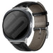 Samsung Galaxy Watch 8 Classic Leather Crocodile Strap (Black)