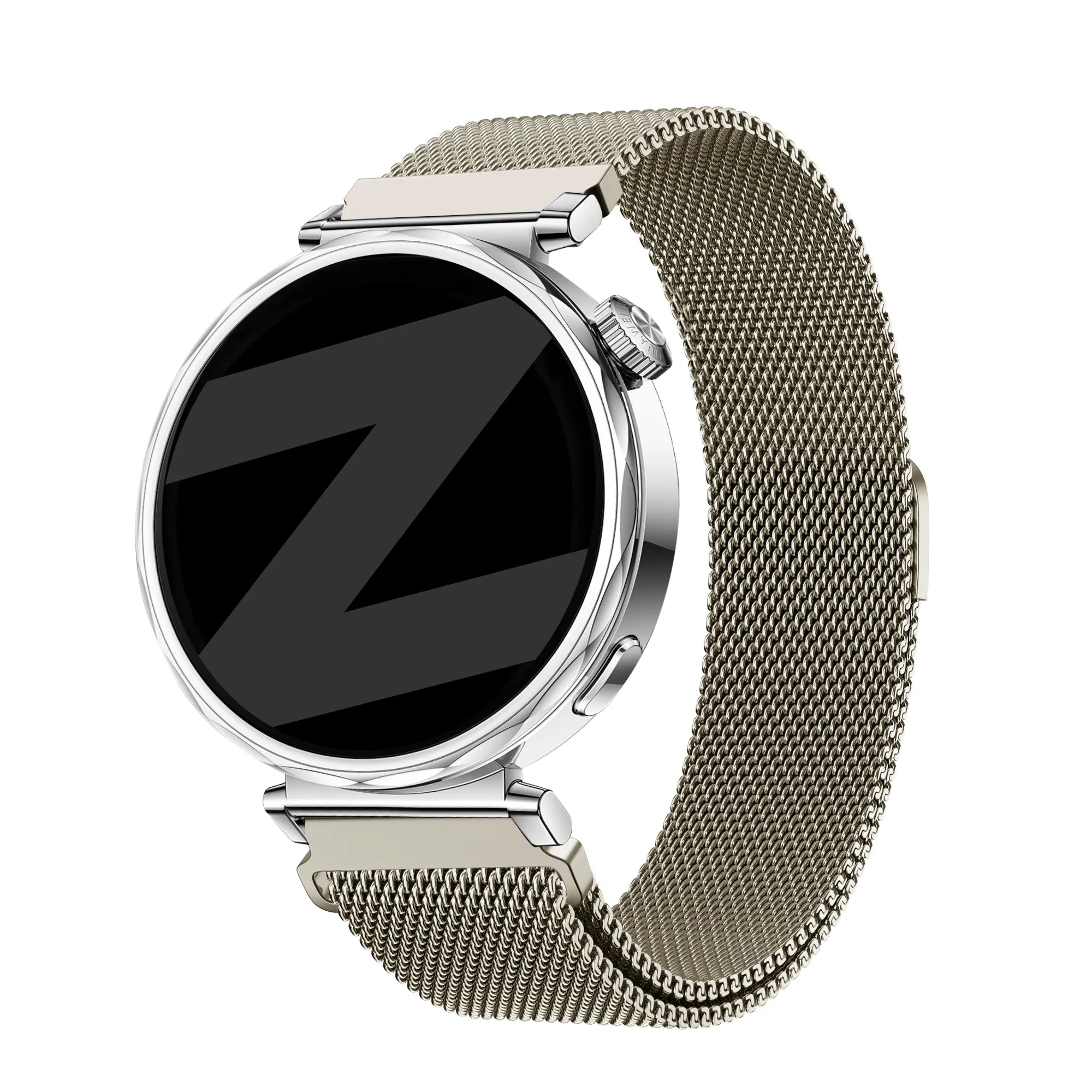Bandz Huawei Watch GT 4 - 41mm Milanese Strap 'Easy fit' (Starlight)