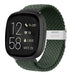 Fitbit Versa 3 Adjustable Braided Strap (Olive Green)