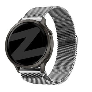 Bandz Garmin Forerunner 255s Milanese Loop Strap (Silver)