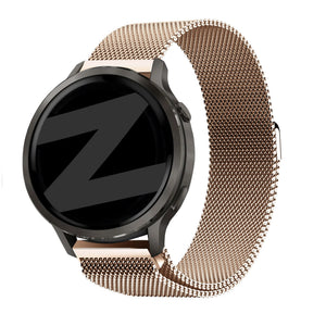 Bandz Garmin Forerunner 255s Milanese Loop Strap (Rose Gold)