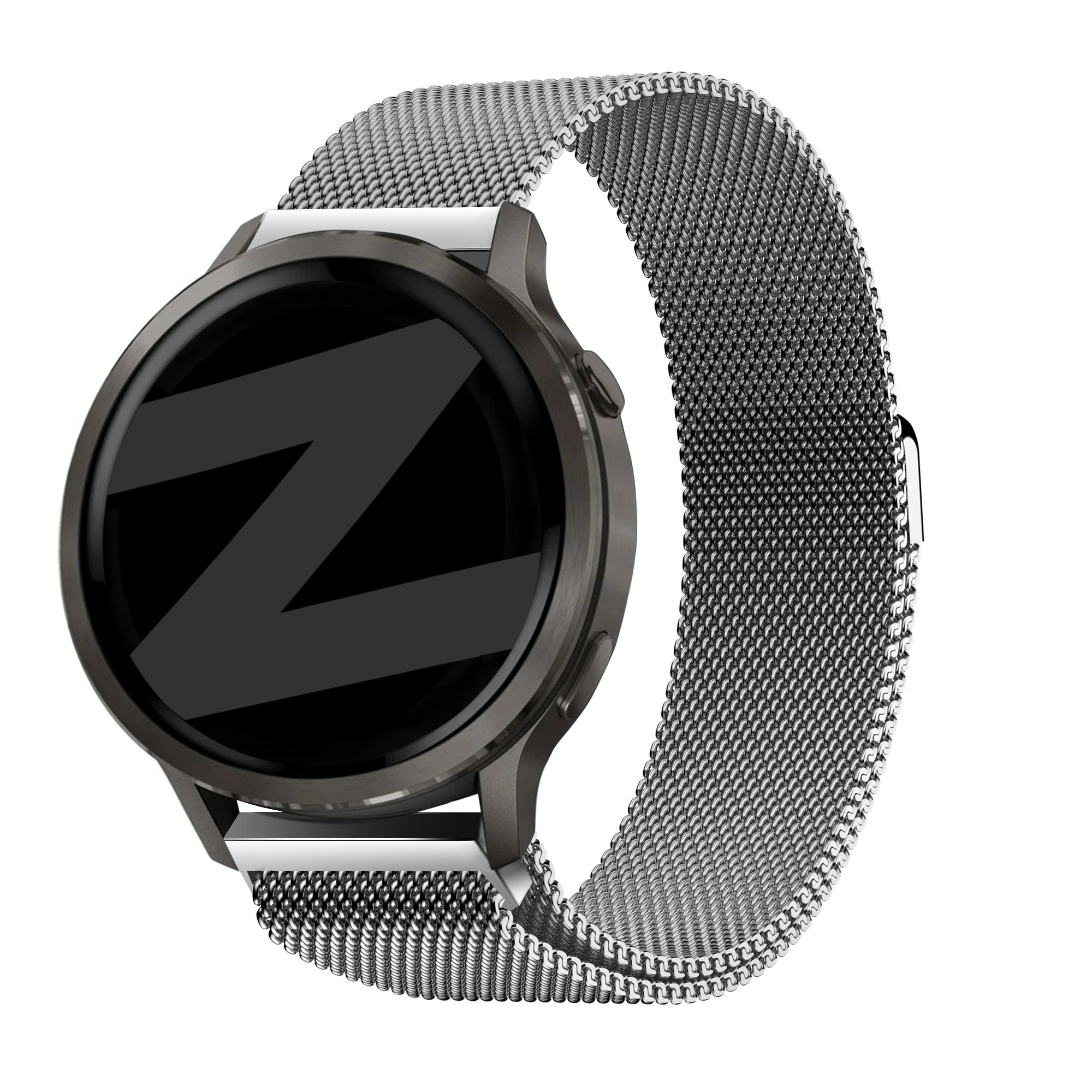 Bandz Garmin Forerunner 170 Milanese Loop Strap (Silver)