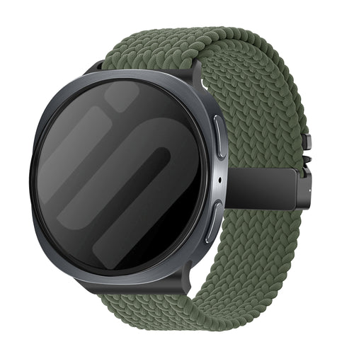 Samsung Galaxy Watch 9 - 40mm Braided Strap P-Buckle (Army Green)