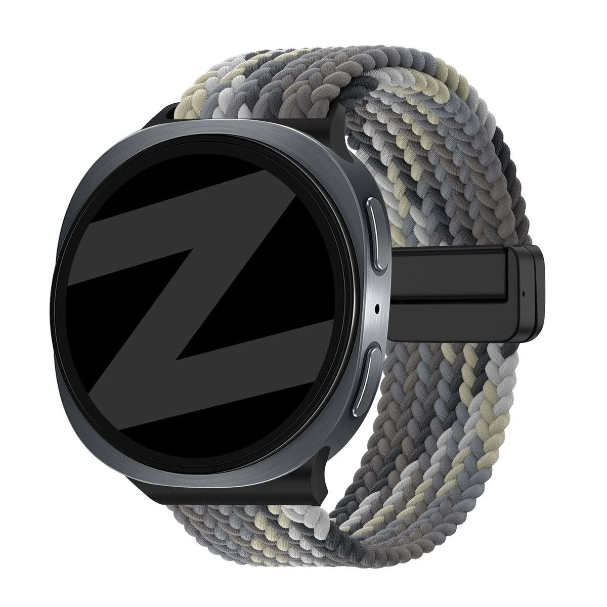 Bandz Samsung Galaxy Watch 9 - 44mm Magnetic Braided Strap (Slate)