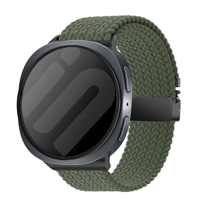 Samsung Galaxy Watch 8 - 44mm Braided Strap with P-Buckle (Green)