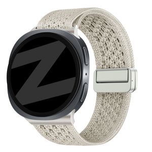 Bandz Samsung Galaxy Watch 9 - 40mm Vintage Nylon Strap (Starlight)
