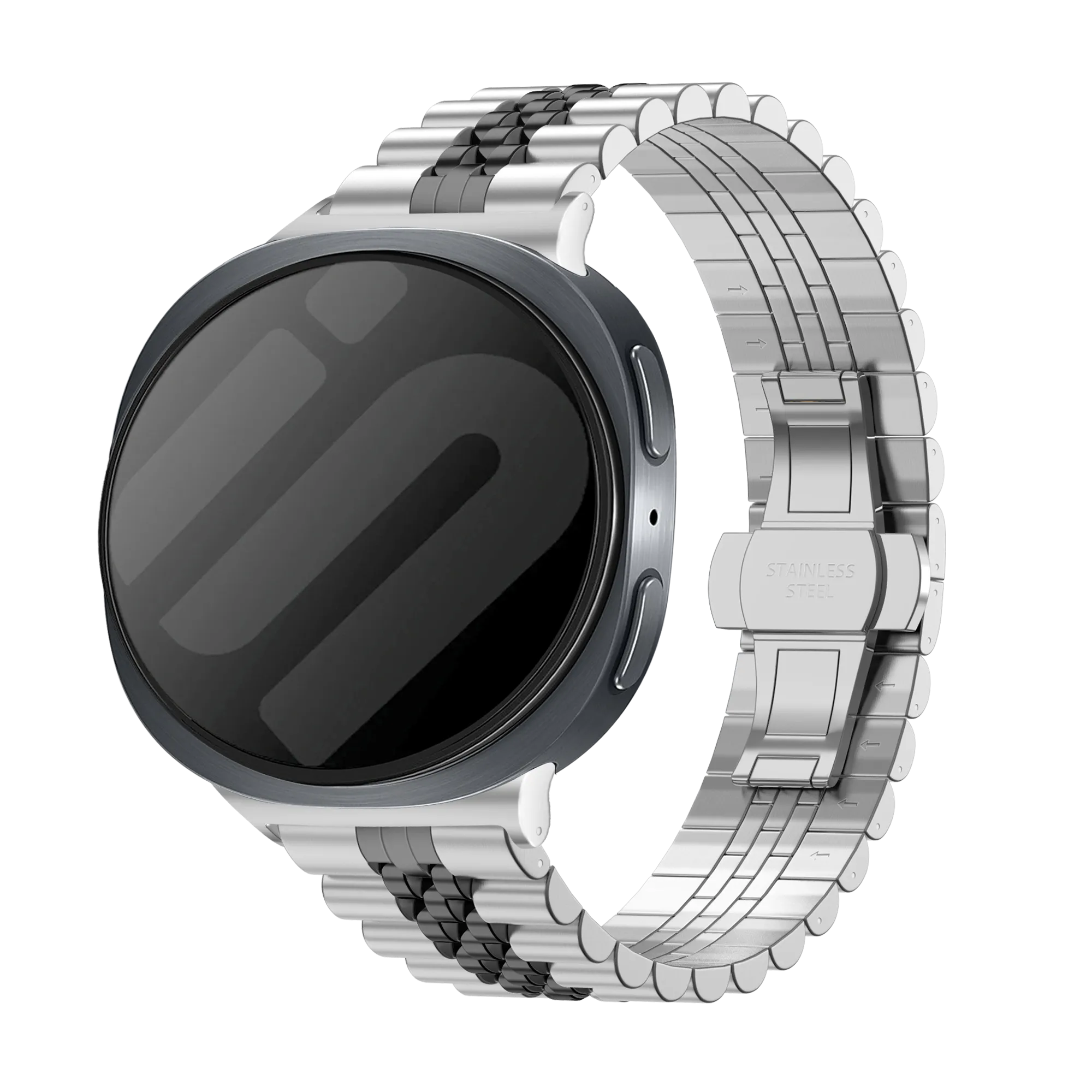 Samsung Galaxy Watch 8 - 40mm Jubilee Steel Strap (Silver/Black)