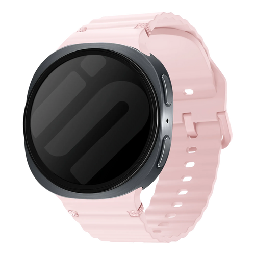 Samsung Galaxy Watch 8 - 44mm Wave Silicone Strap (Pink)