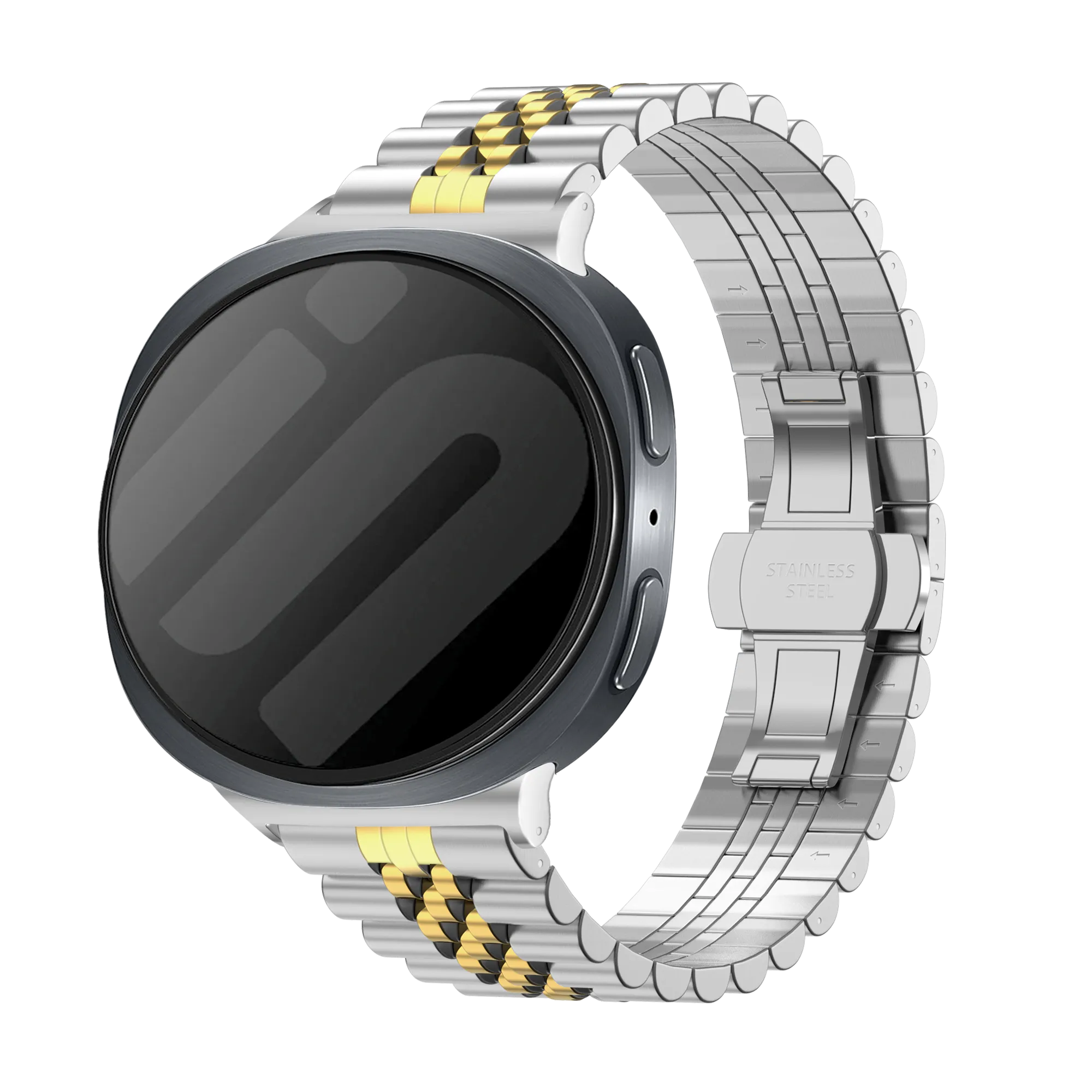 Samsung Galaxy Watch 8 Classic Jubilee Steel Strap (Silver/Gold)