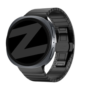 Bandz Samsung Galaxy Watch 9 - 44mm Steel Strap 'One Bead' (Black)