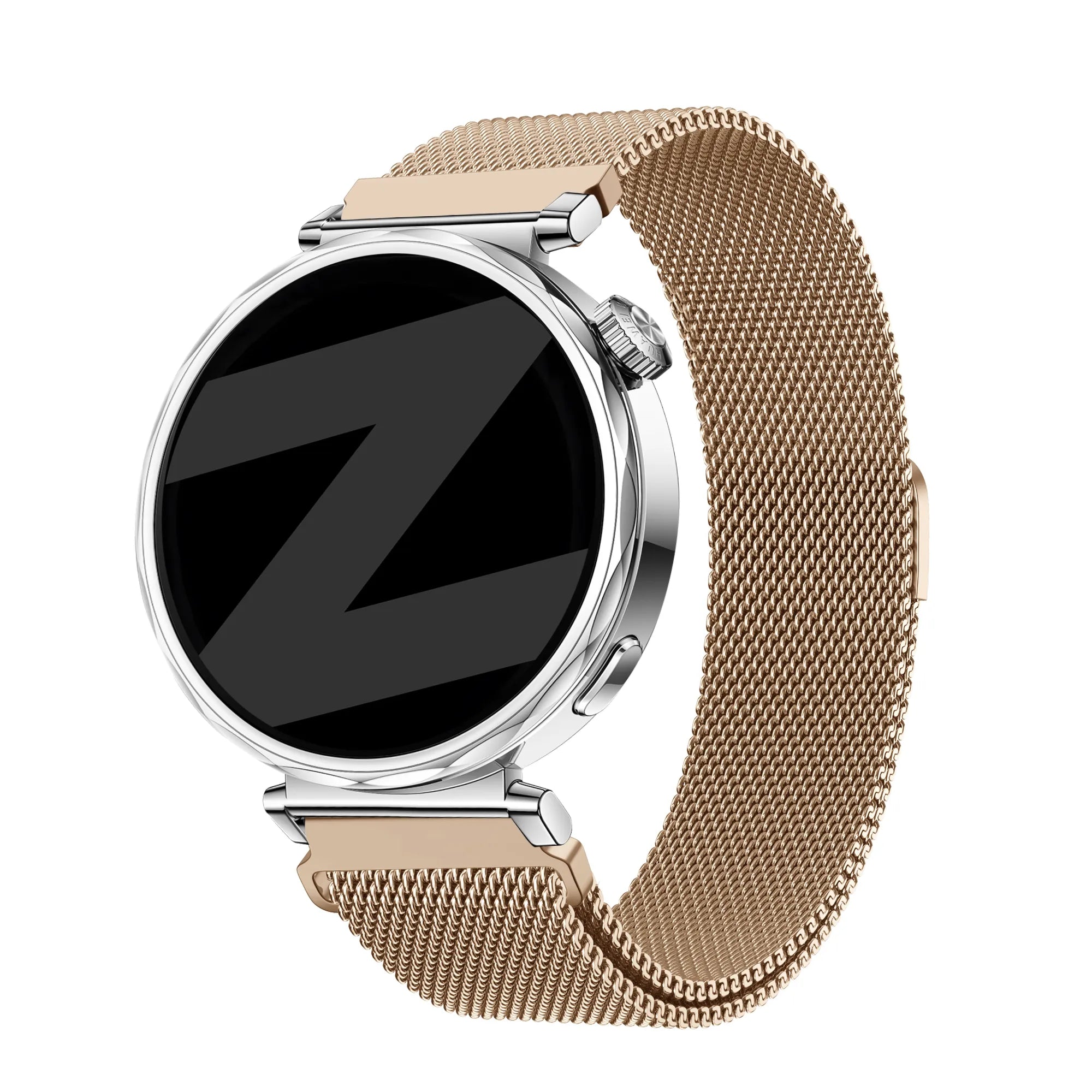 Bandz Huawei Watch GT 4 - 41mm Milanese Strap 'Easy fit' (Rose Gold)