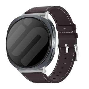 Samsung Galaxy Watch 8 - 44mm Leather Grain Strap (Coffee Brown)