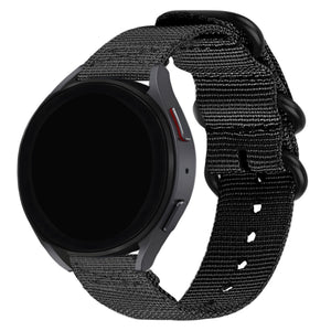 BALR Samsung Galaxy Watch 46mm Nylon Strap with Buckle (Black)