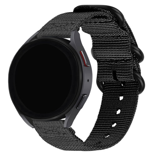 BALR Samsung Galaxy Watch 46mm Nylon Strap with Buckle (Black)