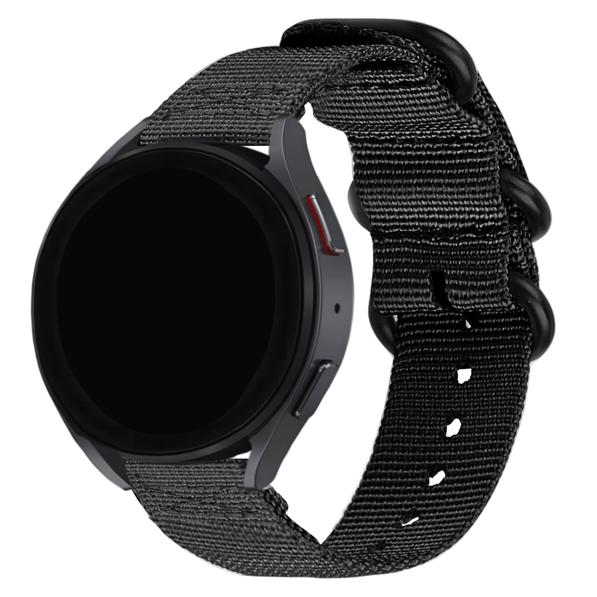 BALR Samsung Galaxy Watch 46mm Nylon Strap with Buckle (Black)