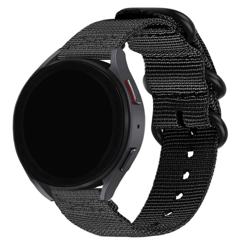 BALR Samsung Galaxy Watch 46mm Nylon Strap with Buckle (Black)