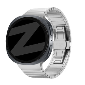 Bandz Samsung Galaxy Watch 8 - 44mm Steel Strap 'One Bead' (Silver)